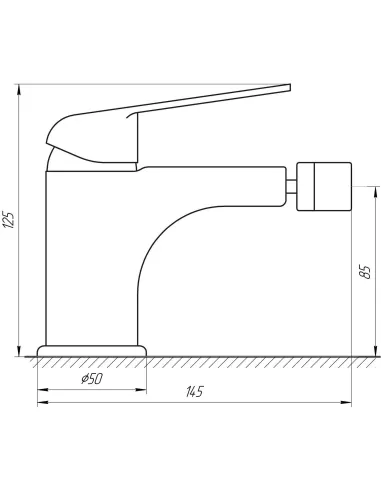 Смеситель для биде Globus Lux Koln GLK-106 - 5
