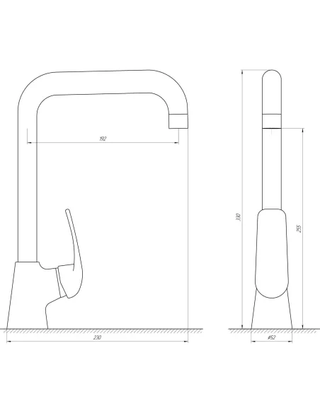 Смеситель для кухни Globus Lux Koln GLK-203L - 5