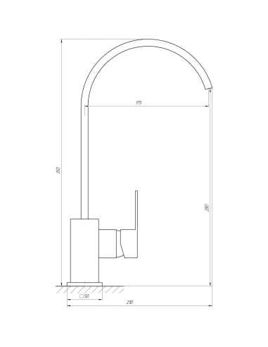 Смеситель для кухни Globus Lux Milano GLM-203L - 5