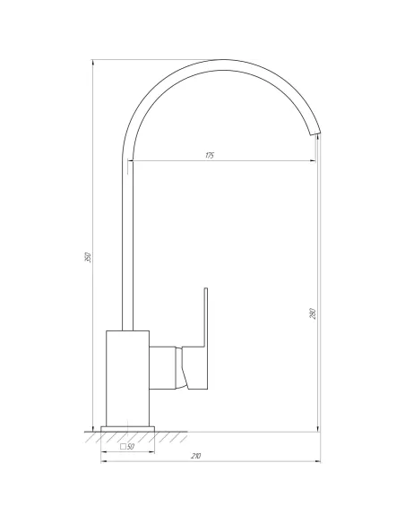 Смеситель для кухни Globus Lux Milano GLM-203L - 5