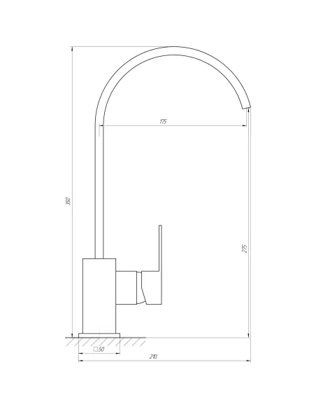 Змішувач для кухні Globus Lux Milano GLM-203L-FRANKE - 4