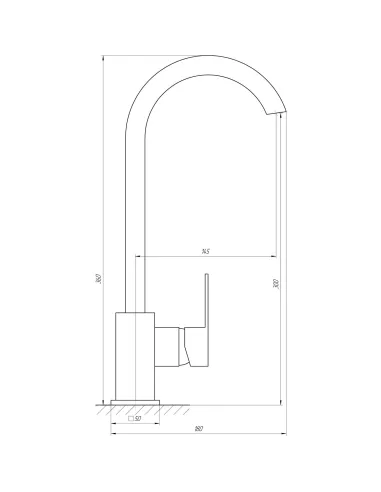 Змішувач для кухні Globus Lux Milano GLM-203SQ-FRANKE - 2