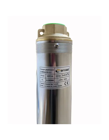 Відцентровий глибинний насос Optima 3.5SDm 2/22 1.1 кВт, пульт, кабель 15 метрів - 8