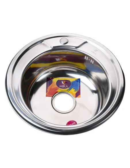 Мойка круглая Mira MR 490, 490х180, Polish - 1