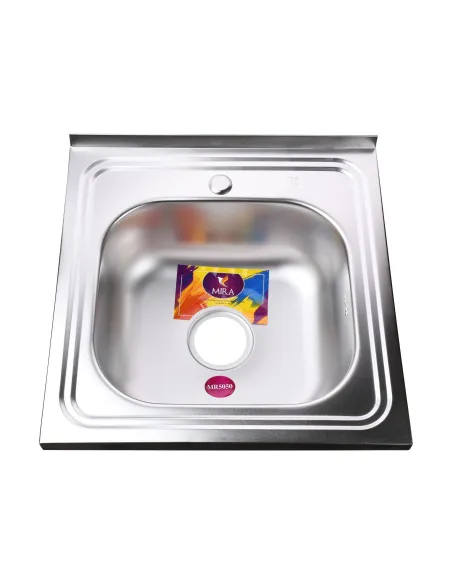 Мийка прямокутна Mira MR 5050, 500х500х180, Satin - 1 Мийка прямокутна Mira MR 5050, 500х500х180, Satin - 1