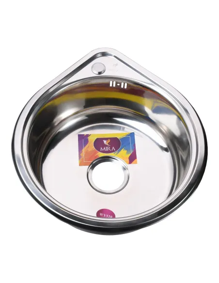 Мойка круглая Mira MR 530, 530х180, Polish - 1