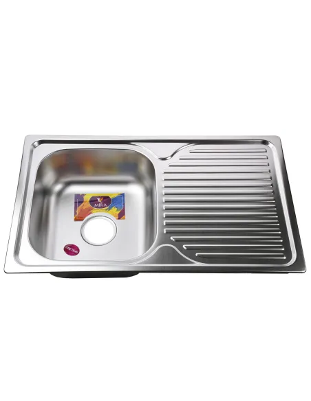 Мойка прямоугольная Mira MR 7848, 780х480х180, Decor - 1