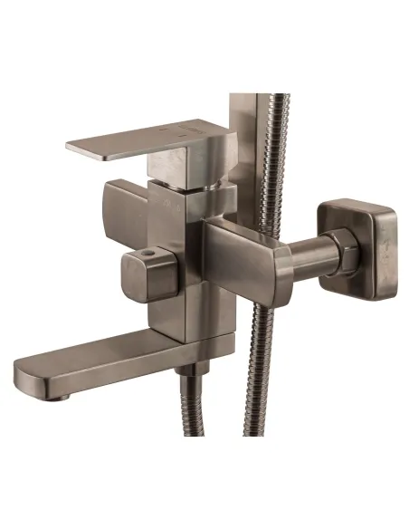 Душова система Globus Lux SBQ-SH-02 (комплект, з гусаком, нержавіюча сталь) - 2