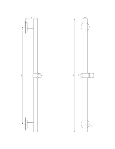 Душова стійка Globus Lux SUS-1106 (нержавіюча сталь) - 3