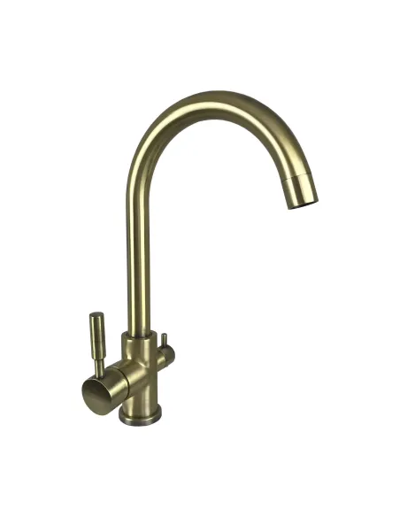 Смеситель для кухни с подключением к фильтру Globus Lux GLLR-0333 BRONZE - 1