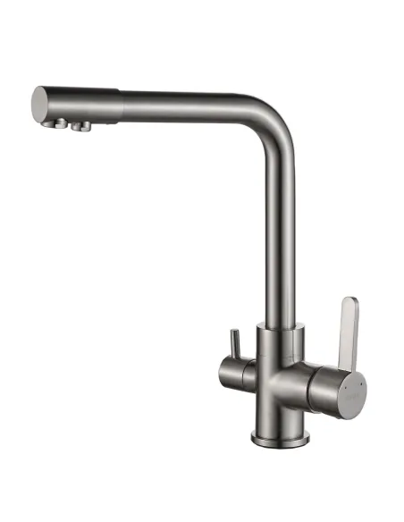 Смеситель для кухни с подключением к фильтру Globus Lux Lazer GLLR-0444 StSTEELL - 1