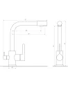 Смеситель для кухни с подключением к фильтру Globus Lux Lazer GLLR-0444 StSTEELL - 2