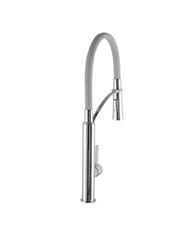 Змішувач для кухні TOPAZ SARDINIA-P-8817-H23-WS WHITE (лійка-душ, білий) - 3