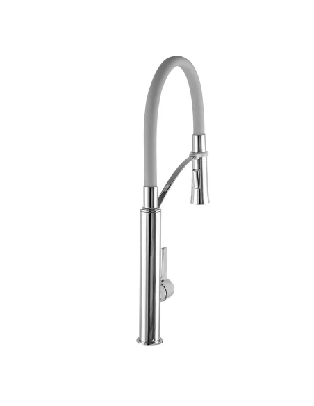 Змішувач для кухні TOPAZ SARDINIA-P-8817-H23-WS WHITE (лійка-душ, білий) - 3