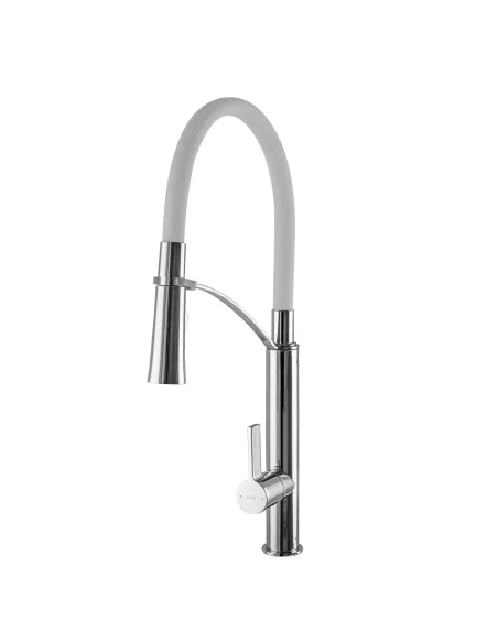 Змішувач для кухні TOPAZ SARDINIA-P-8817-H23-WS WHITE (лійка-душ, білий) - 4