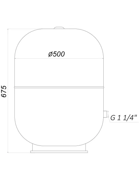 Гідроакумулятор вертикальний Zilmet Hydro-Pro 105 літрів з фіксованою мембраною - 7