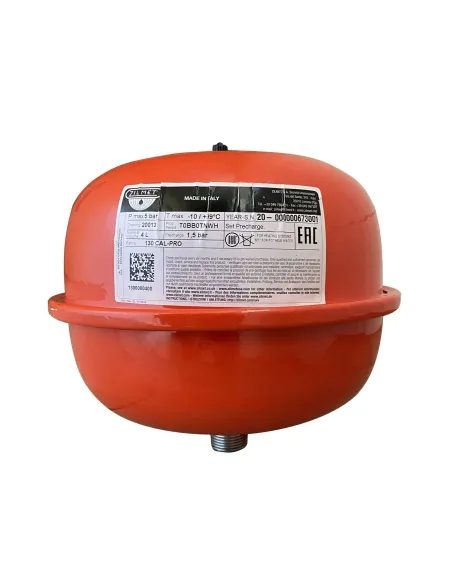 Розширювальний бачок круглий Zilmet Сal-pro 4 літри для систем опалення - 1