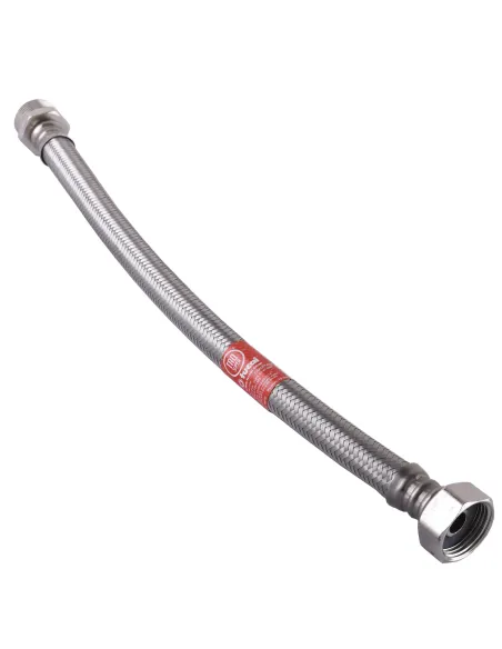 Шланг водяний Tucai 200182 1/2х1/2 НВ, 0,7 м, нержавіюча сталь - 2