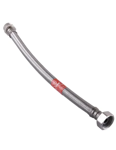 Шланг водяний Tucai 200183 1/2х1/2 НВ, 0,8 м, нержавіюча сталь - 2