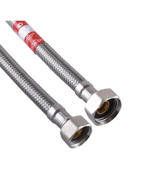 Шланг водяной Tucai 200946 3/8х1/2 ВВ, 0,2 м, нержавеющая сталь - 1