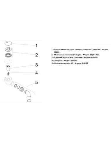 Сифон для душової кабінки діаметр 85 Viega 208615, з металевими гратами - 3