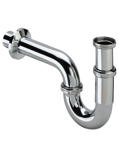 Сифон для умывальника Viega 305611 1 1/4х1 1/4, хромированный, трубный, б/г - 1