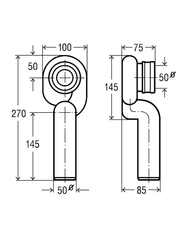 Сифон для пісуара Viega 492458, вбудований, нижній, жовтий - 3