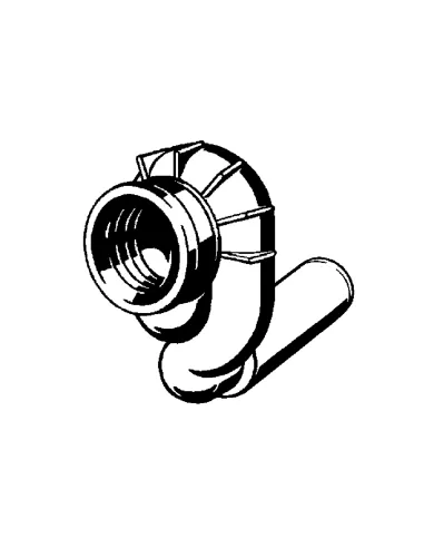 Сифон для писсуара Viega 492465, встроенный, боковой, желтый - 2