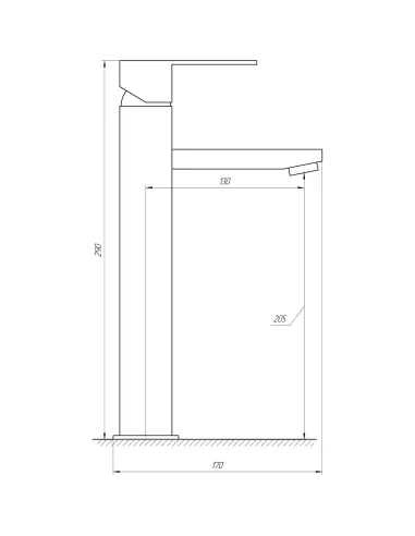 Змішувач для умивальника Globus Lux Sicilia SBQ-201 - 5