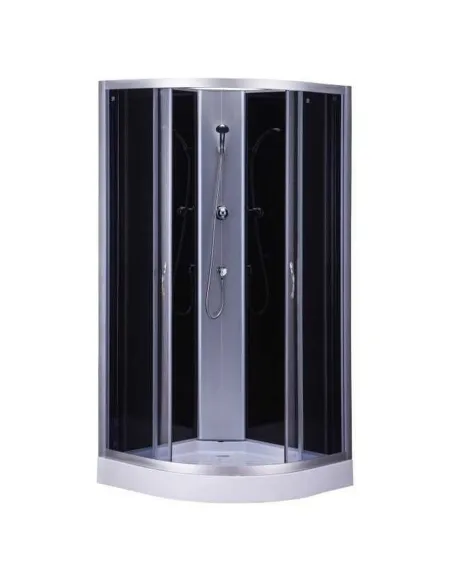 Гідробокс з низьким піддоном Bravo SAN L90B з душовим набором, піддон 13 см, без даху - 1