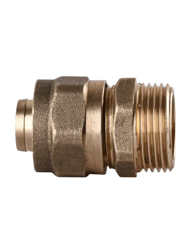 Муфта для металлопластиковой трубы Ape Italy 701 L 3/4х20 с внешней резьбой, металл - 2