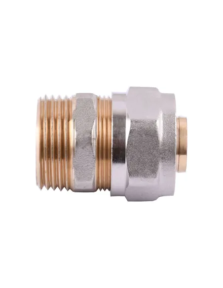 Муфта для металлопластиковой трубы Ape Italy 701 L 1х26 с внешней резьбой, металл - 1