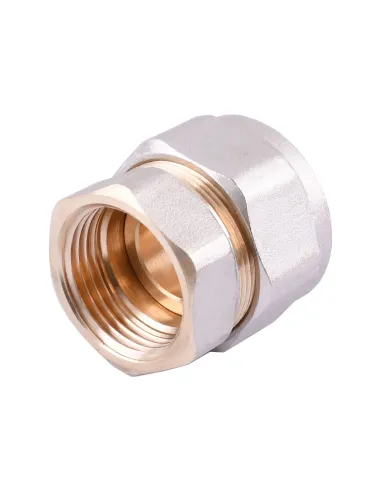 Муфта для металлопластиковой трубы Ape Italy 702 L 1х32 с внутренней резьбой, металл - 3