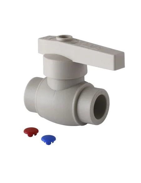 Кран шаровий VS Plast 1021 ф50 (латунна куля) - 1