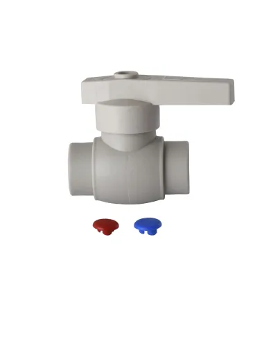 Кран шаровий VS Plast 1021 ф50 (латунна куля) - 2