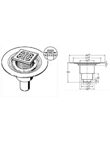 Трап Viega 557201 284848, діаметр 100 мм, нержавіюча сталь, з фланцем, вертикальний, з сифоном - 2