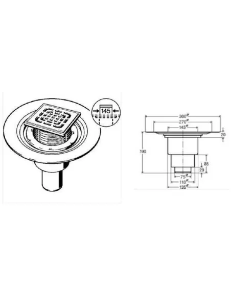 Трап Viega 557201 284848, діаметр 100 мм, нержавіюча сталь, з фланцем, вертикальний, з сифоном - 2