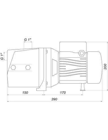 Центробежный поверхностный насос Optima Jet150, 1.3 кВт - 9