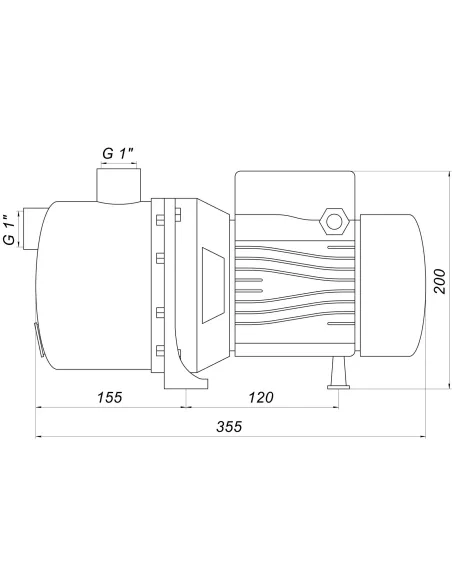 Відцентровий поверхневий насос Optima Jet100S, 1.1 кВт - 9