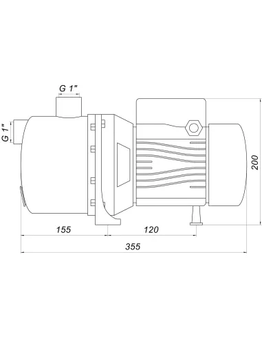 Відцентровий поверхневий насос Optima Jet100S-PL, 1.1 кВт - 9