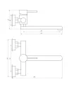 Змішувач для кухні Globus Lux SBT1-104 (нержавіюча сталь, зі стіни) - 4