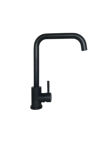 Змішувач для кухні Globus Lux SUS-203L-BB(чорний, нержавіюча сталь, на гайці) - 3