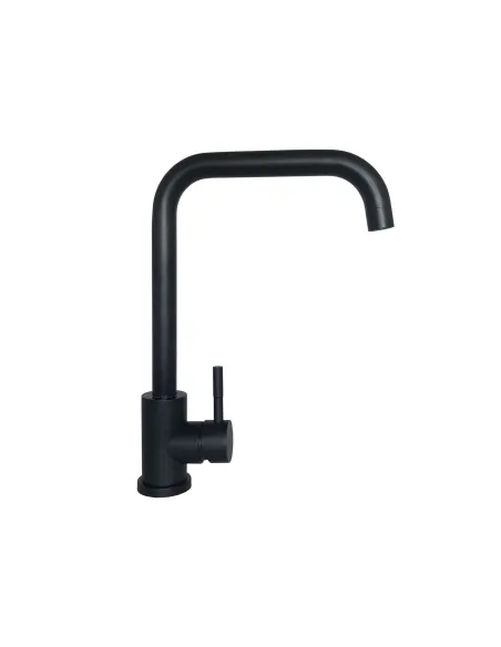 Змішувач для кухні Globus Lux SUS-203L-BB(чорний, нержавіюча сталь, на гайці) - 3