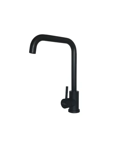 Змішувач для кухні Globus Lux SUS-203L-BB(чорний, нержавіюча сталь, на гайці) - 4