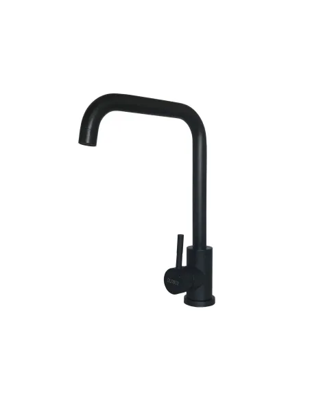 Змішувач для кухні Globus Lux SUS-203L-BB(чорний, нержавіюча сталь, на гайці) - 4