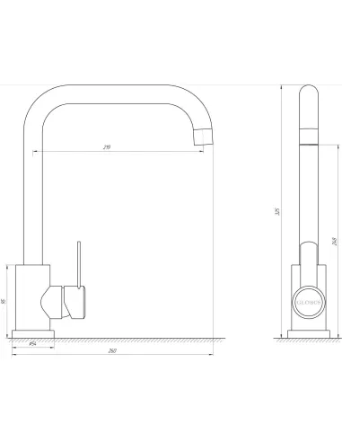 Смеситель для кухни Globus Lux SUS2-203L - 5