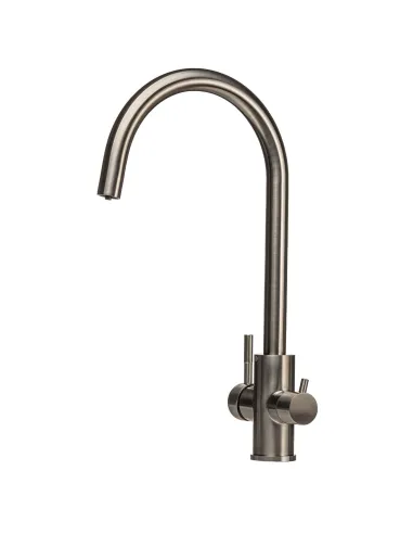 Смеситель для кухни с подключением к фильтру Globus Lux SUS-0333-1 нержавеющая сталь - 3