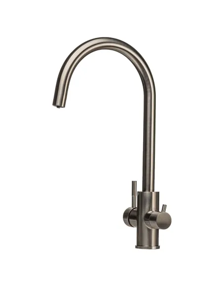 Смеситель для кухни с подключением к фильтру Globus Lux SUS-0333-1 нержавеющая сталь - 3