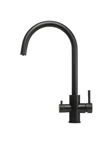 Змішувач для кухні Globus Lux SUS-0333-BB (чорний, під осмос, нержавіюча сталь, на гайці) - 2