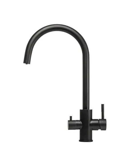 Змішувач для кухні Globus Lux SUS-0333-BB (чорний, під осмос, нержавіюча сталь, на гайці) - 2